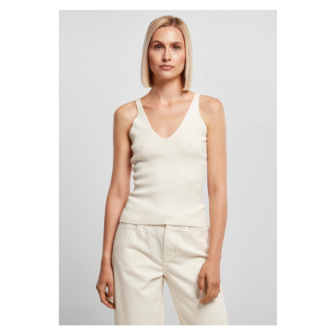 Ladies Rib Knit Top - whitesand Urban Classics