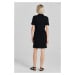 ŠATY GANT SLIM SHIELD SS PIQUE POLO DRESS BLACK