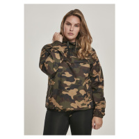 Bunda Urban Classics Ladies Camo Pull Over Jacket - woodcamo