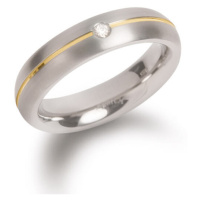 Boccia Titanium Titanový snubní prsten s diamantem 0130-06 51 mm