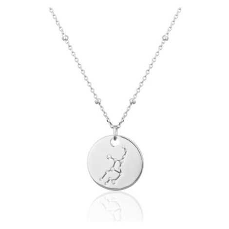 Stříbrný náhrdelník znamení zvěrokruhu panna SVLN0327XH2BIPA JVD