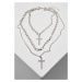 Layering Cross Necklace - silver