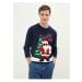 LC Waikiki Men's Crew Neck Long Sleeve Christmas Theme Knitwear Sweater