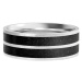 Gravelli Betonový prsten Fusion Double line ocelová/antracitová GJRWSSA112