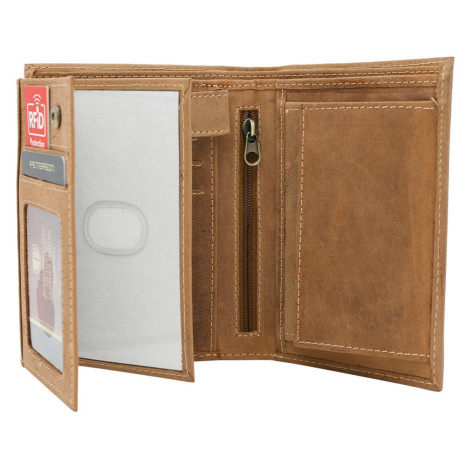 Pánská kožená peněženka Peterson PTN 324 2-1-5 camel