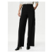 Černé dámské kapsáčové široké kalhoty Marks & Spencer