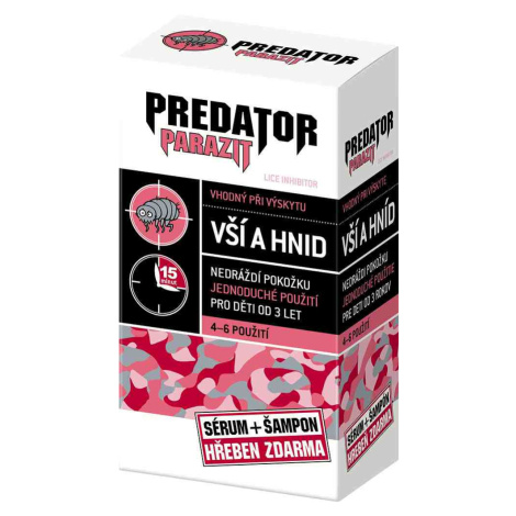 Predator Parazit sérum 100 ml + šampon 100 ml  + hřeben všiváček ZDARMA