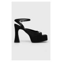 Sandály Karl Lagerfeld LAZULA černá barva, KL33905