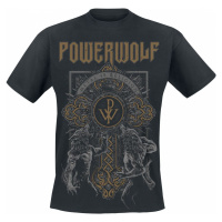 Powerwolf Wolf Cross Tričko černá