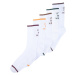 Trendyol 5-Pack White Cotton Text Pattern Striped Toe College-Tennis-Mid-Length Socks