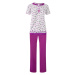 Astrid dámské pyžamo krátký rukáv 2201 tmavě růžová