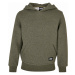 Dětská mikina // Urban Classics / Boys Basic Melange Hoody darkgreenmelange