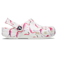 Dětské boty Crocs CLASSIC POOL PARTY bílá/růžová