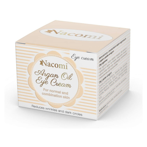 Nacomi - Přírodní oční krém s arganovým olejem, proti vráskám, 15 ml