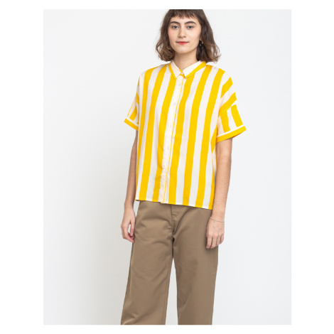 Dedicated Shirt Short Sleeve Nibe Big Stripes Yellow