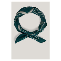 ŠÁTEK GANT MONOGRAM BORDER SILK SCARF DEEP FOREST