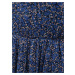 Modré květované šaty Pieces