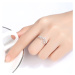 GRACE Silver Jewellery Stříbrný prsten se zirkony Olivová ratolest, stříbro 925/1000 P-SR0276-J8