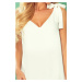 Bílé krátké šaty s volánovou sukní