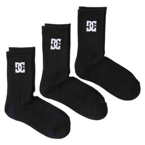 Dc shoes pánské ponožky SPP DC Crew 3PK Black | Černá