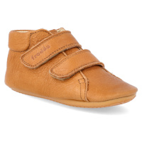 Barefoot capáčky Froddo - Prewalkers D-Velcro Cognac hnědé