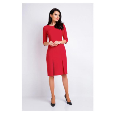 Elegantní dámské šaty červené barvy