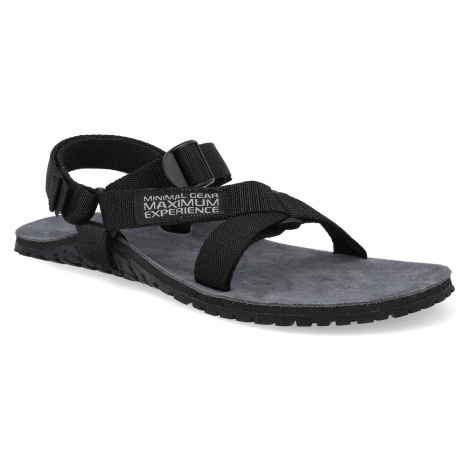 Barefoot sandály Boskyshoes - Performance Z-tech leather černé BOSKY SHOES