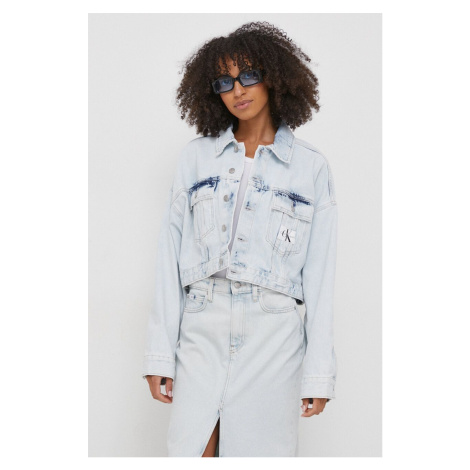 Džínová bunda Calvin Klein Jeans dámská, přechodná, oversize, J20J222874