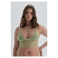 Dagi Green Wireless Capless Lace Bralet Bra