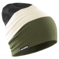 Flatspin Reversible Beanie LC2143300 - olive night/almond milk/deep black