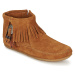 Minnetonka CONCHO FEATHER SIDE ZIP BOOT Hnědá