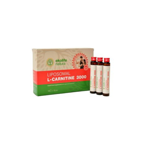 EKOLIFE NATURA Liposomal L-Carnitine 3000 mg 14 x 25 ml