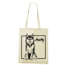 Plátěná taška s potiskem Huskyho - pro milovníky psů
