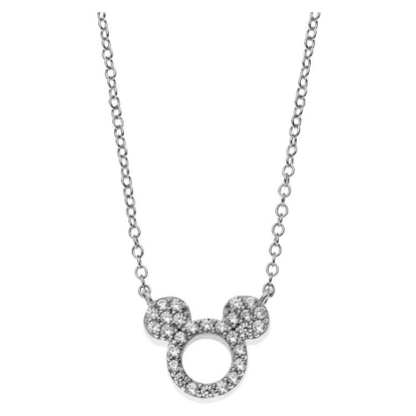 Disney Třpytivý stříbrný náhrdelník Mickey Mouse N901464RZWL-18