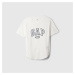 Tričko GAP Shortsleeve Logo Tee New Off White