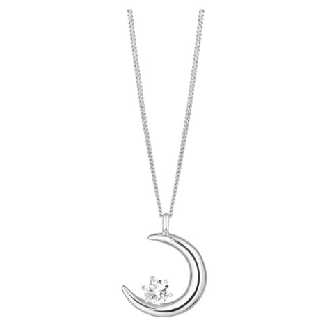 Preciosa Stříbrný náhrdelník Měsíc PURE 5381 00 (řetízek, přívěsek)