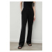 Kalhoty Samsoe Samsoe Hoys dámské, černá barva, jednoduché, high waist, F16304674