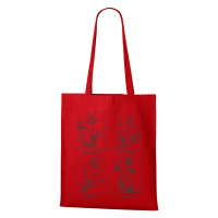 Plátěná taška s květinami - originální a praktická plátěná taška
