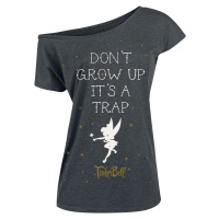 Peter Pan Tinker Bell - Don't Grow Up Dámské tričko tmavě prošedivělá
