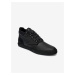 Černé pánské kožené kotníkové boty Lacoste