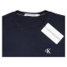 Pánské tmavě modré tričko s malým vyšitým logem Calvin Klein