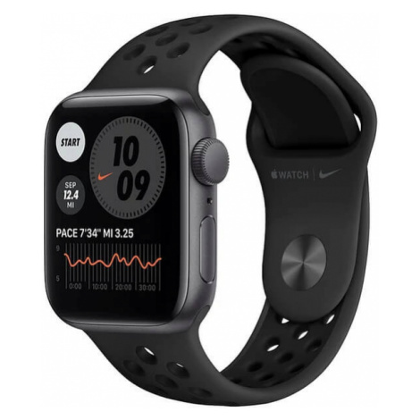 Apple Watch Series Nike SE 44mm vesmírně šedý hliník s antracitovým / černým sportovním řemínkem