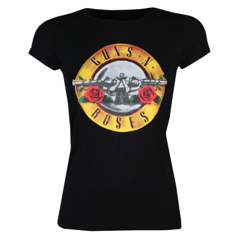 Tričko metal dámské Guns N' Roses - Logo Skinny - ROCK OFF - GNRTS03LB