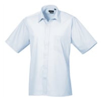 Premier Workwear Pánská košile s krátkým rukávem PR202 Light Blue -ca. Pantone 2708