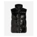 Vesta karl lagerfeld branded zip padded vest black