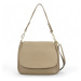 Stylová dámská kožená crossbody kabelka Dawn, taupe