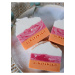 Bílo-růžové přírodní tuhé mýdlo Almara Soap Sakura Blossom