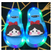 Dětské pantofle s podsvícením - barevné zvíratky