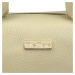 Kožená kufříková kabelka MiaMore 01-005 béžová