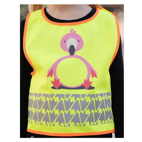 Korntex Wildlife Dětská reflexní vesta KX119K Flamingo Yellow